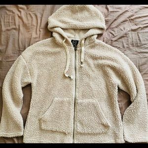 Sherpa Teddy Zip-up Hoodie